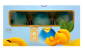 Hong Qi Blue Peach Fruit Shape Ice Cream - 24 Count Case