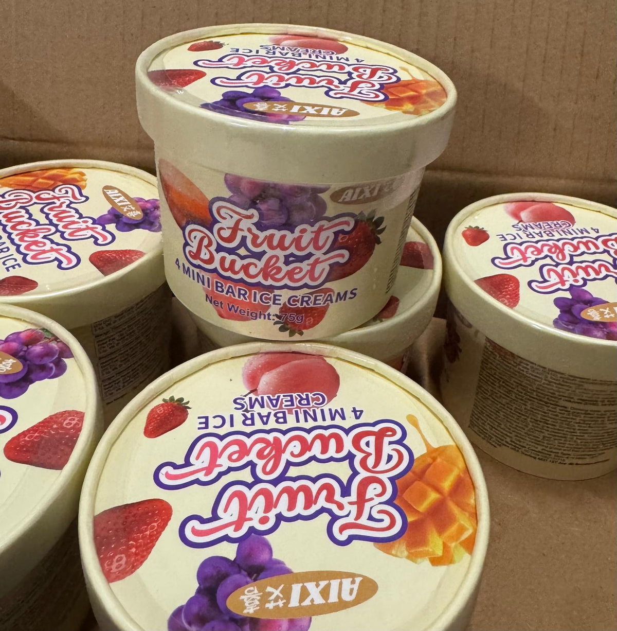 Fruit Bucket Ice Cream - 12 Count Case